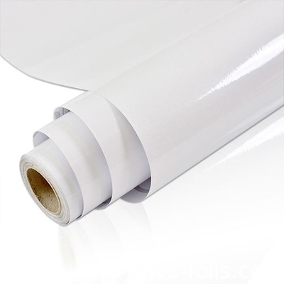 단색 화이트 반짝이는 자착성 PVC 벽지 - 쉽게 껍질 & 부엌에 붙어