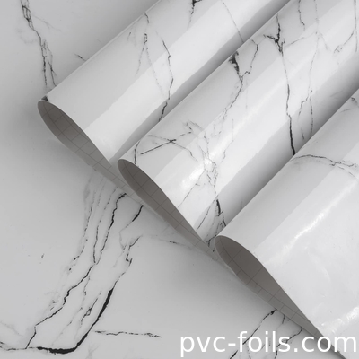 고 광택 대리석 디자인 PVC 비닐 스티커