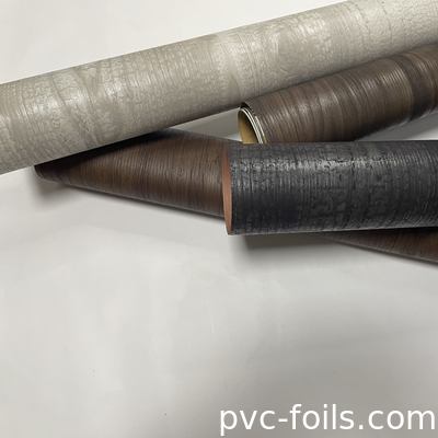 0.14mm 내구성 있는 PVC 목조 질감 엠보스 필름 가구 집 장식용 장식용 가구 가루