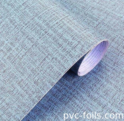 직물 질감 튼튼한 색상 Pvc 셀프 접착 필름 호텔 장식을 위해 리노베이션