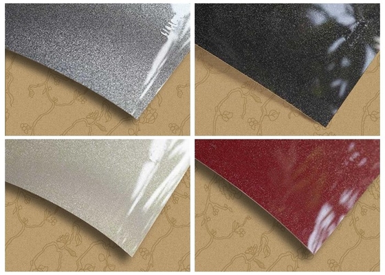 고 광택 금속 PVC 필름 인쇄 디자인 라미네이트 캐비닛 커버 0.3mm
